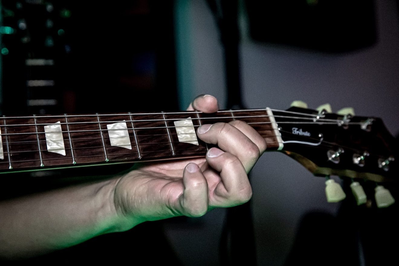 Fake Frequency en vivo — diapasón de la guitarra